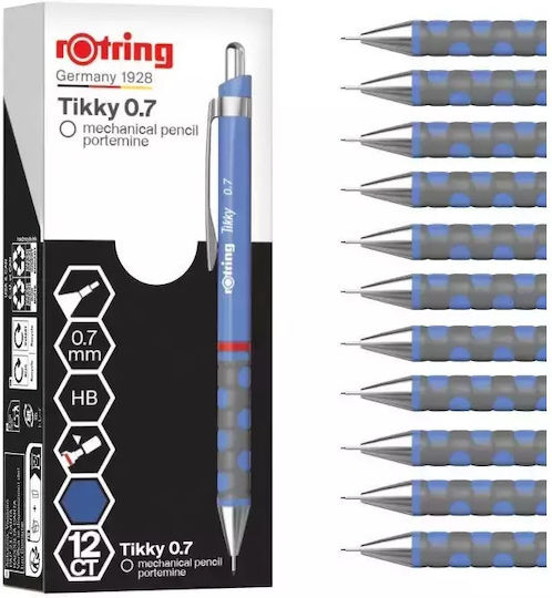 Rotring Tikky Μηχανικό Μολύβι 0.7mm Λιλά 12 Τμχ.