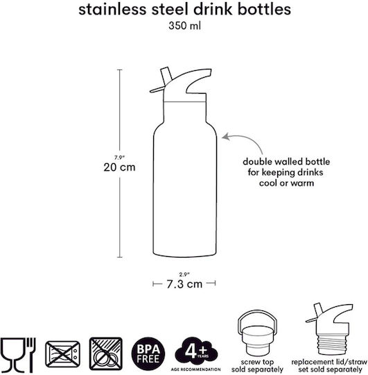 Eine Kleine Liebesgesellschaft Dbssra37 Edelstahl Trinkflasche Regenbogen Thermosflasche
