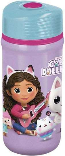 Stor Gabby Dollhouse Kunststoff Kinder Trinkflasche Gabby Lila 390ml
