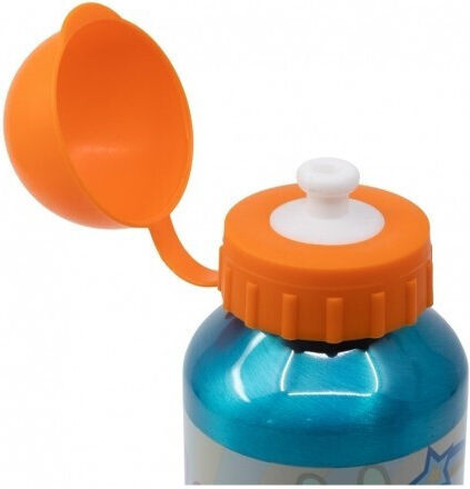 Stor Kinderflasche Peppa Schwein Aluminium mit Strohhalm 400ml