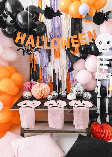 PartyDeco Hanging Ornament for Party Halloween in Beige Color