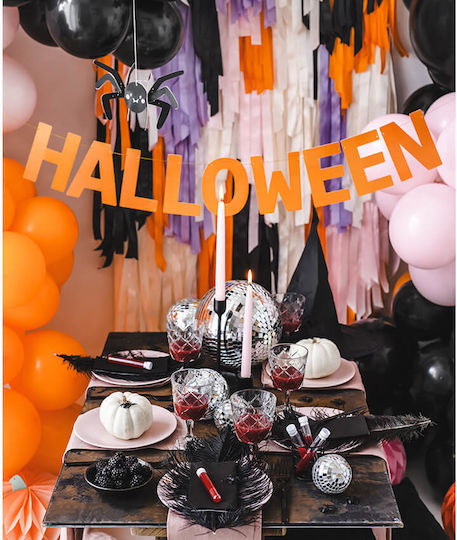 PartyDeco Γιρλάντα για Party Halloween σε Πορτοκαλί χρώμα 250εκ.