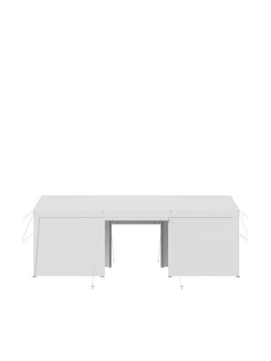 Vevor Gazebo Garten Weiß 3.048x6.096m