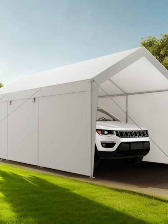 Vevor Gazebo Garten Weiß 3.048x6.096m