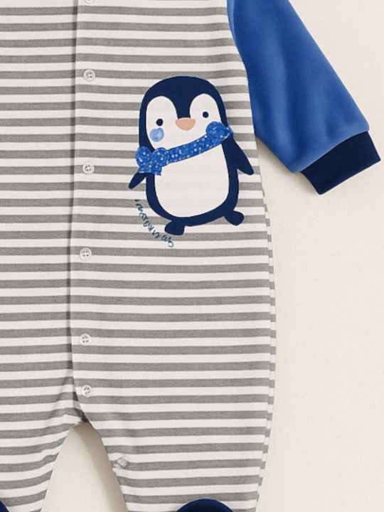 Pretty Baby Penguin Φορμάκι Βελουτέ Penguin Navy Μπλε