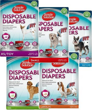 Simple Solution Disposable Diapers Female Βρακάκι Σκύλου Small 12τμχ