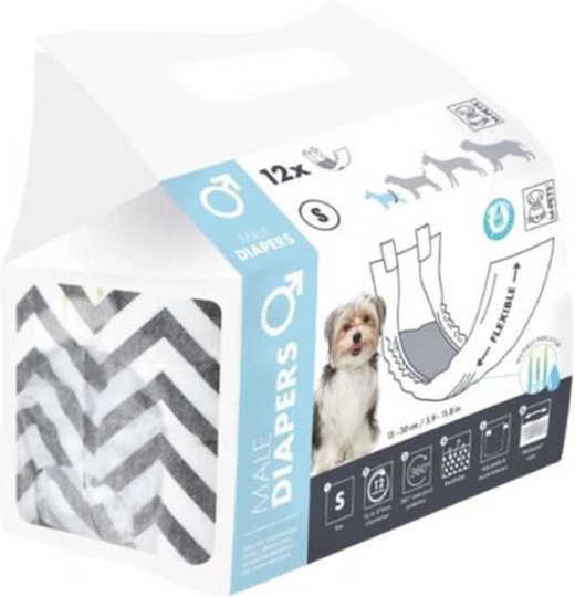 M-Pets Βρακάκι Σκύλου για Ακράτεια Small 12τμχ