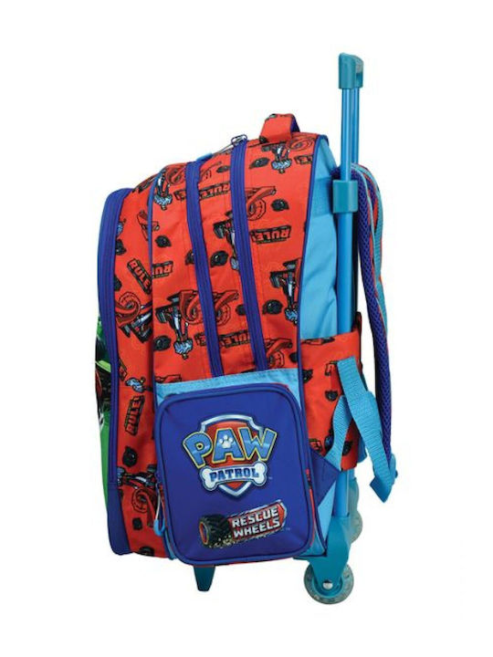 Gim Paw Patrol School Trolley Bag Elementary With Water Bottle Holder 27 Litre 35 x 20 x 46cm