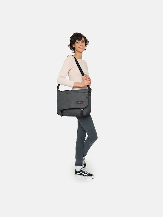 Eastpak Delegate+ School Bag Shoulder Junior High-High School Black Denim 20Liters