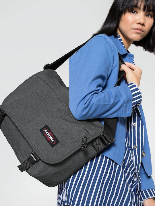 Eastpak Delegate+ School Bag Shoulder Junior High-High School Black Denim 20Liters