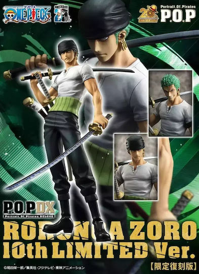 Megahouse One Piece: One Piece: Excellent Model Pop - Roronoa Zoro 10th Limited Neo-deluxe Φιγούρα 23εκ.