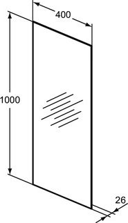 Ideal Standard Ορθογώνιος Καθρέπτης Μπάνιου 40x100cm