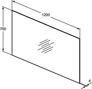 Ideal Standard T3371BH Καθρέπτης 120x70cm