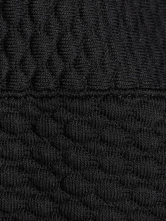 Studio Textured Hohe Taille Jogginghose Black