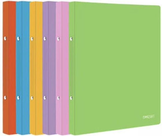 Metron Clipboard with 2 Rings for A4 Sheets Purple