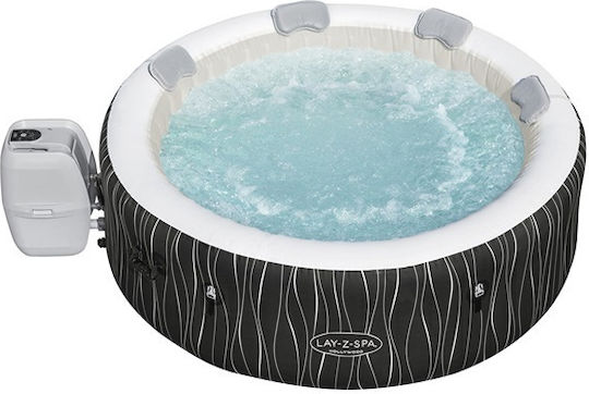 Bestway Runde Aufblasbare Schwimmbecken Mit Hydromassage 196x66cm Schwarze