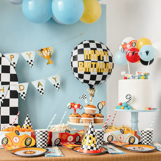 PartyDeco Disney Cars Party Hats 6pcs