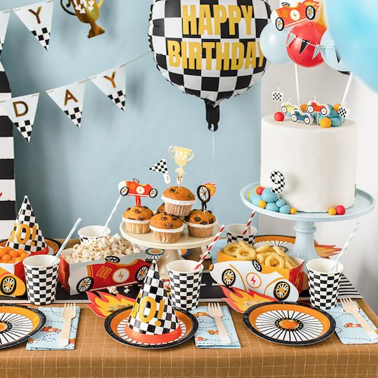 PartyDeco Disney Cars Party Hats 6pcs