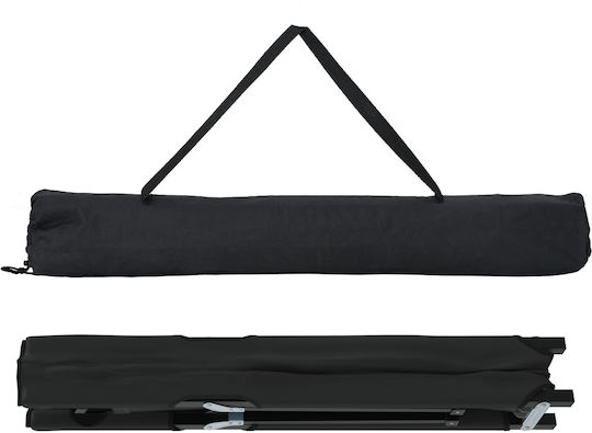 Folding Guest Bed Without Mattress Single Black 208x74x74cm