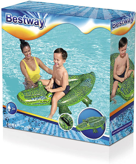 Bestway Inflatable Ride On Crocodile Green 167x71cm