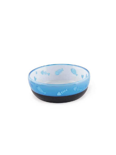 All For Paws Kitty Love Plastic Bowl Food & Water for Dog & Cat with Base 300ml 10cm (Various Colors)