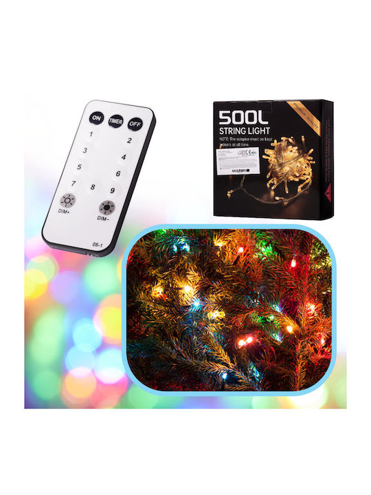 500 Lights LED 50m. Warm White in String 1pcs