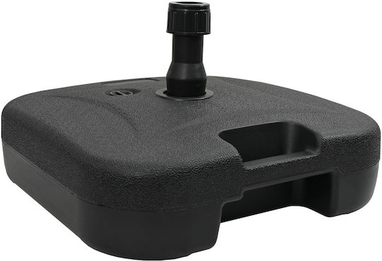 Outdoor Umbrella Base Vidaxl 28 Kg of Sand or 24 Liters of Water Black