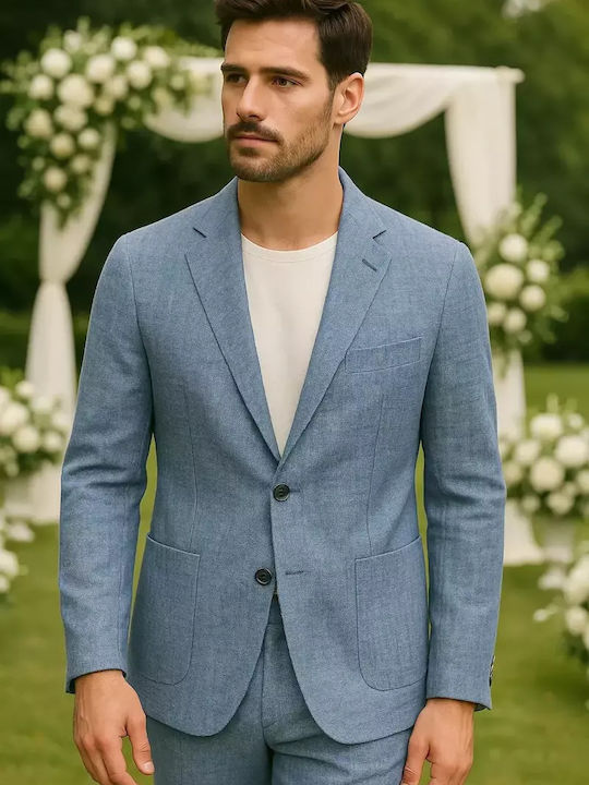 Vară Sacou bărbați Light Blue