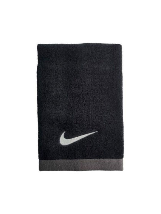 Nike Fundamental Πετσέτα Γυμναστηρίου Βαμβακερή Μαύρη 36x81cm