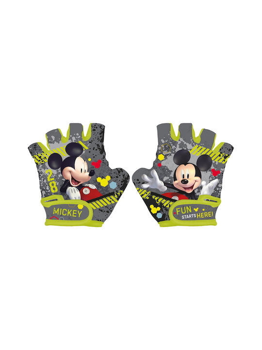 Seven Disney Mickey 2 Κοντά Παιδικά Γάντια Ποδηλασίας Πολύχρωμα