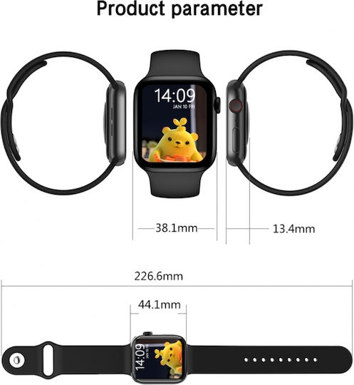 Pyramid International HW22PRO Smartwatch (Negru)