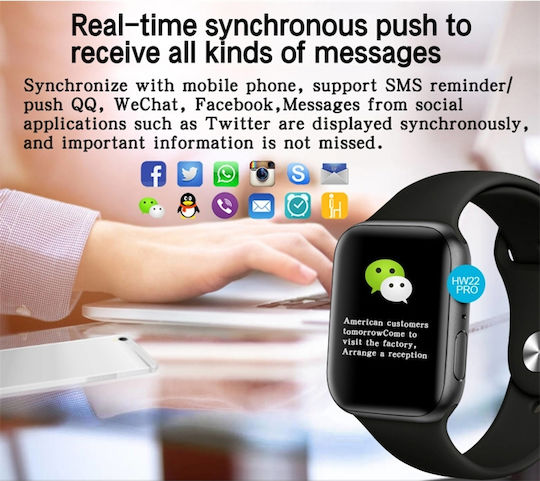Pyramid International HW22PRO Smartwatch (Negru)