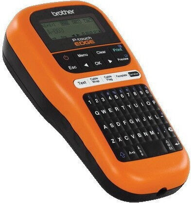 Brother Elektronischer Tragbarer Etikettendrucker in Orange Farbe