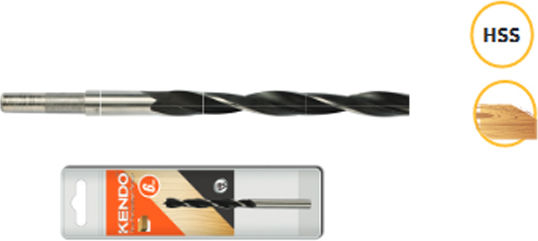 Kendo Drill HSS for Wood 6x93mm