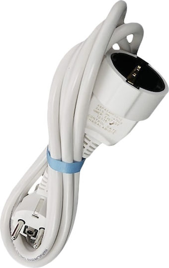 Lineme Extension Cable Cord 3 x 1.5mm²/5m White