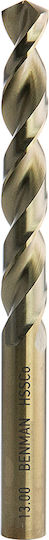 Benman Drill HSS with Cylindrical Shank for Metal και Wood 12.5mm