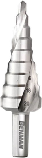Benman Κωνικό Τρυπάνι HSS για Μέταλλο 4-20mm