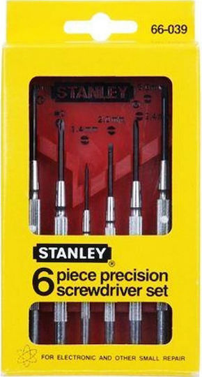 Stanley Set Precision Screwdrivers with 6 Interchangeable Tips