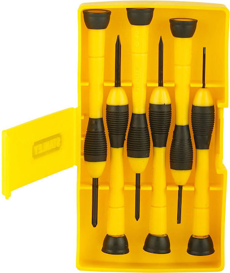 Stanley Σετ 6 Κατσαβίδια Ακριβείας με 6 Εναλλασσόμενες Μύτες