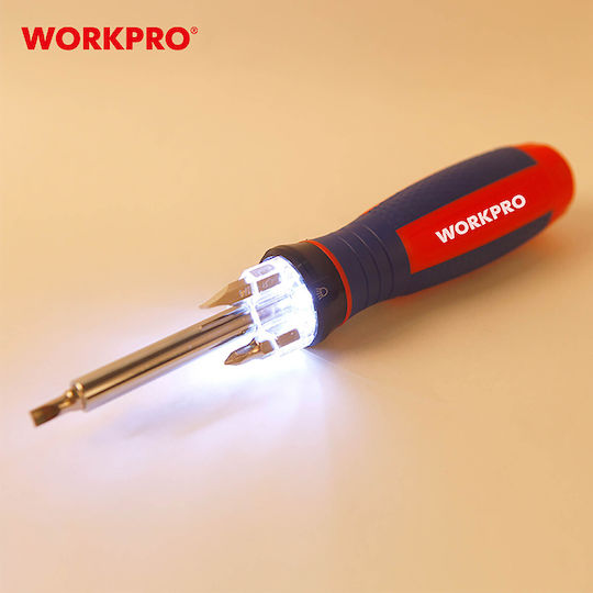 WorkPro Șurubelniță De Castană cu Vârfuri Schimbabile