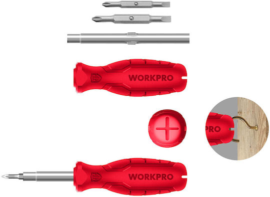 WorkPro Screwdriver with Interchangeable Tips