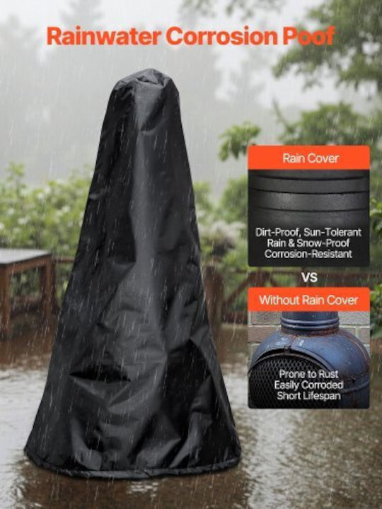 Vevor Firepit Black 43x42x112cm