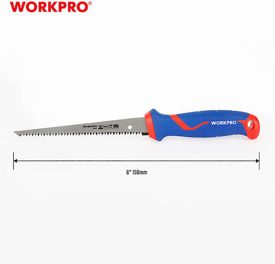 Πριονι Γυψοσανιδας 150mm 6" Wp215016 Workpro Profi Καρτελα