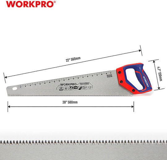 Σεγατσα 500mm 20" 7tpi Wp215007 Workpro Profi