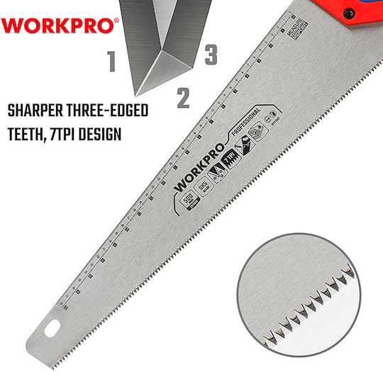 Σεγατσα 500mm 20" 7tpi Wp215007 Workpro Profi
