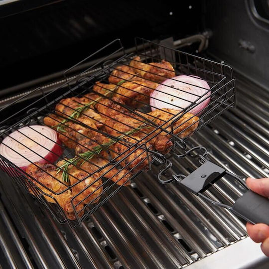 GrillPro 24876 Coș De Copt Pentru Grătar Din Oțel Inoxidabil