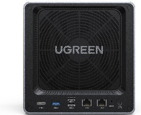 Ugreen DXP4800 NAS Tower with 4 slots for SSD and 2 Ethernet ports