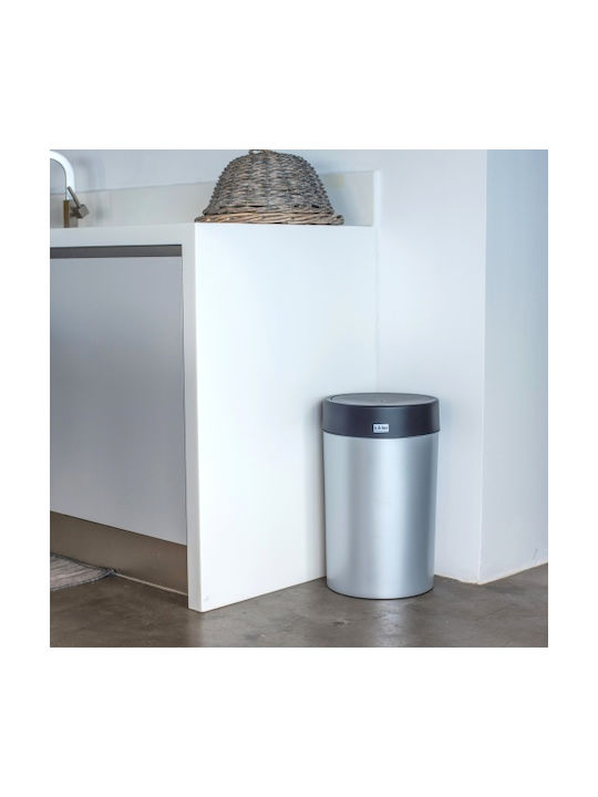 Viomes Waste Bin Waste made of Stainless Steel Silver 28lt 1pcs