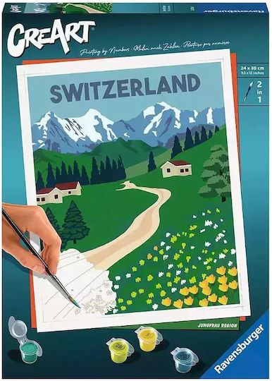 Creart Malerei Nach Zahlen Serie C Schweiz Landschaft