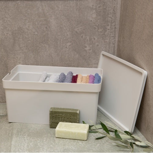 Viomes Nova 188.681 Plastic Storage Box with Lid Transparent 28x18x13.5cm